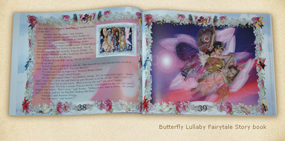 Image of Butterfly Lullaby Childrens Fairytale Book open